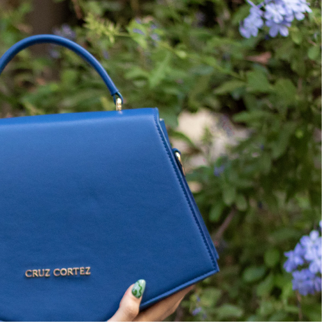 Bolso Geometriqué Classic Blue - CruzCortez