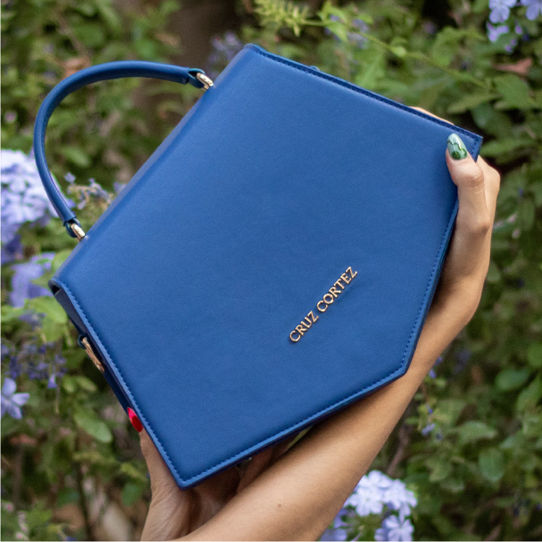 Bolso Geometriqué Classic Blue - CruzCortez