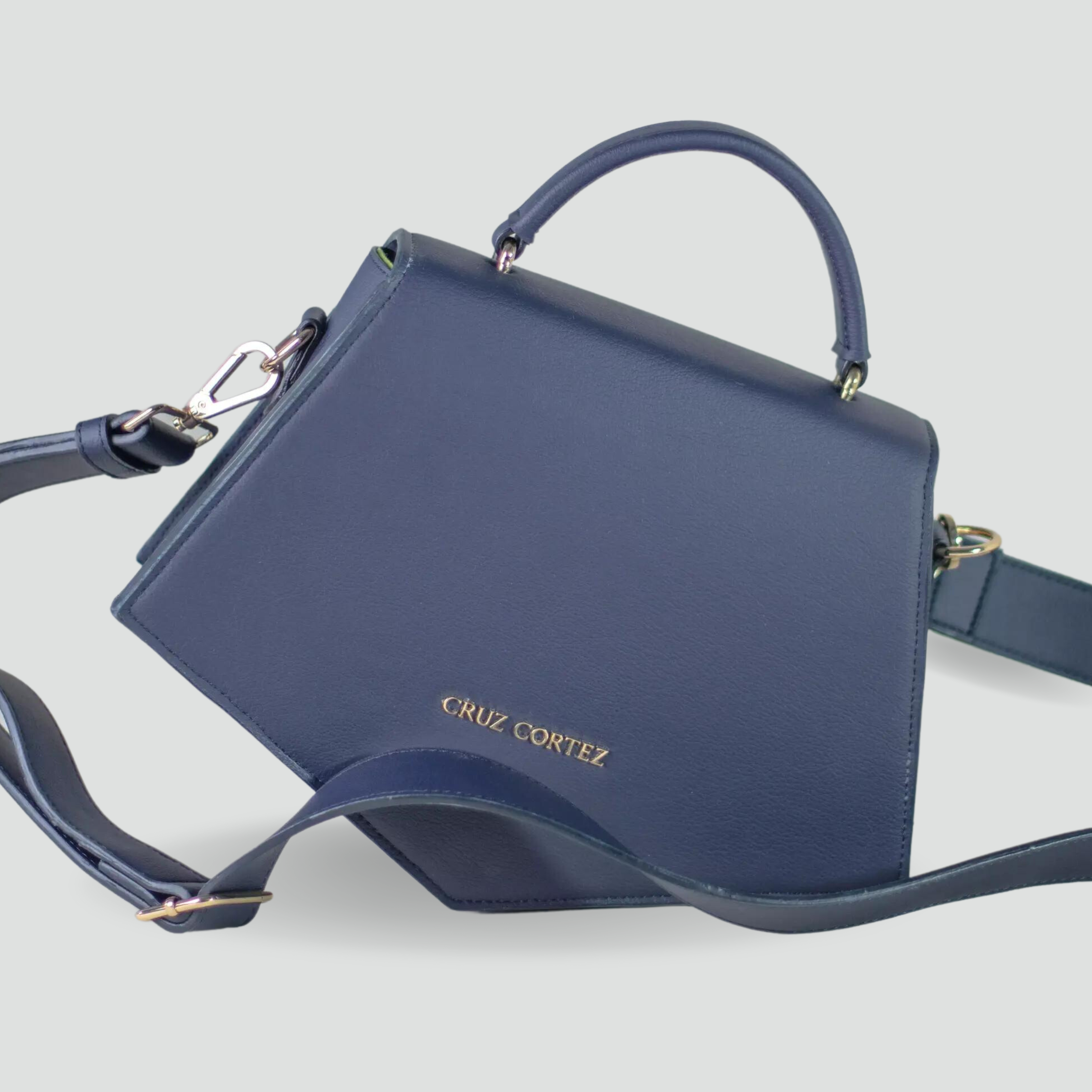 Bolso Geometriqué Azul Navy - CruzCortez