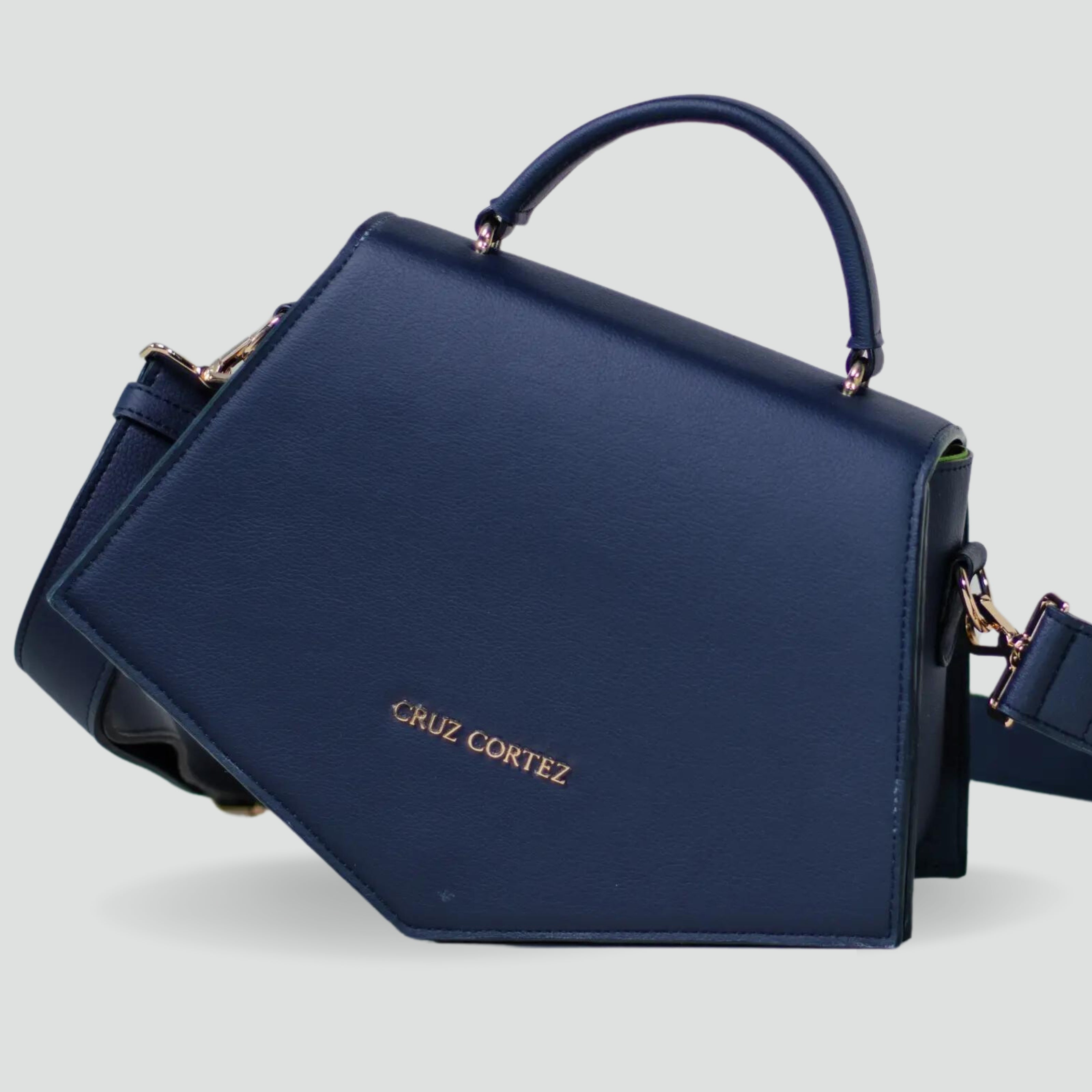 Bolso Geometriqué Azul Navy - CruzCortez