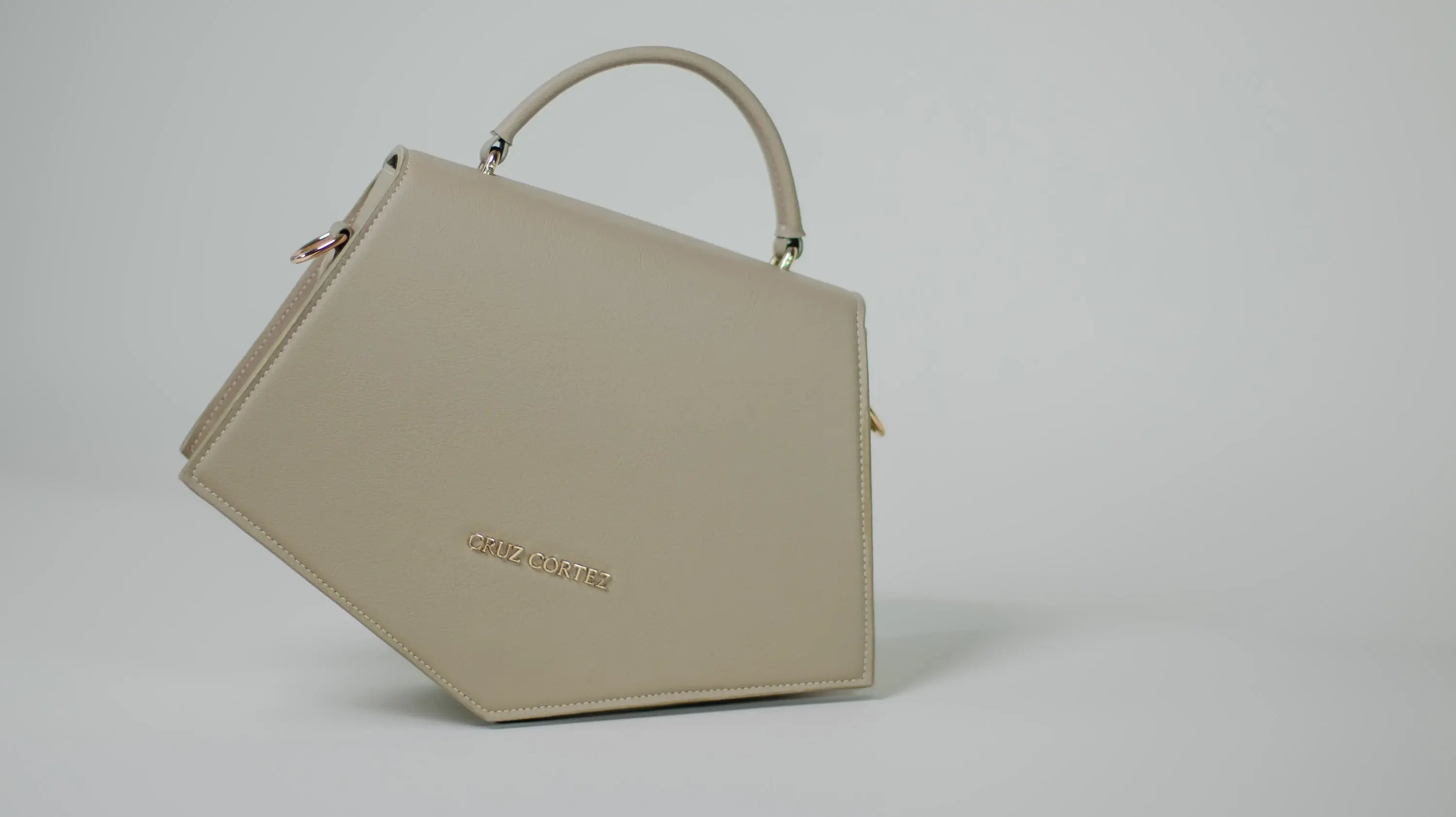 Bolso Geometriqué Beige - CruzCortez