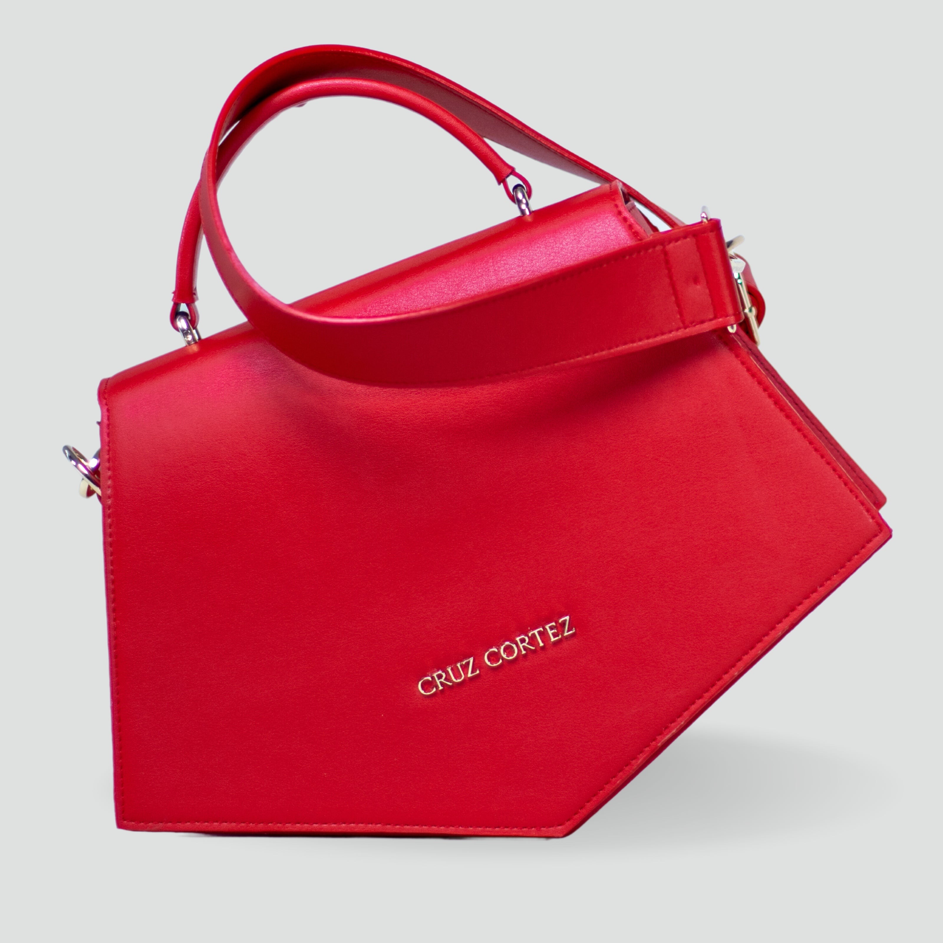 Bolso Geometriqué Intense Red - CruzCortez