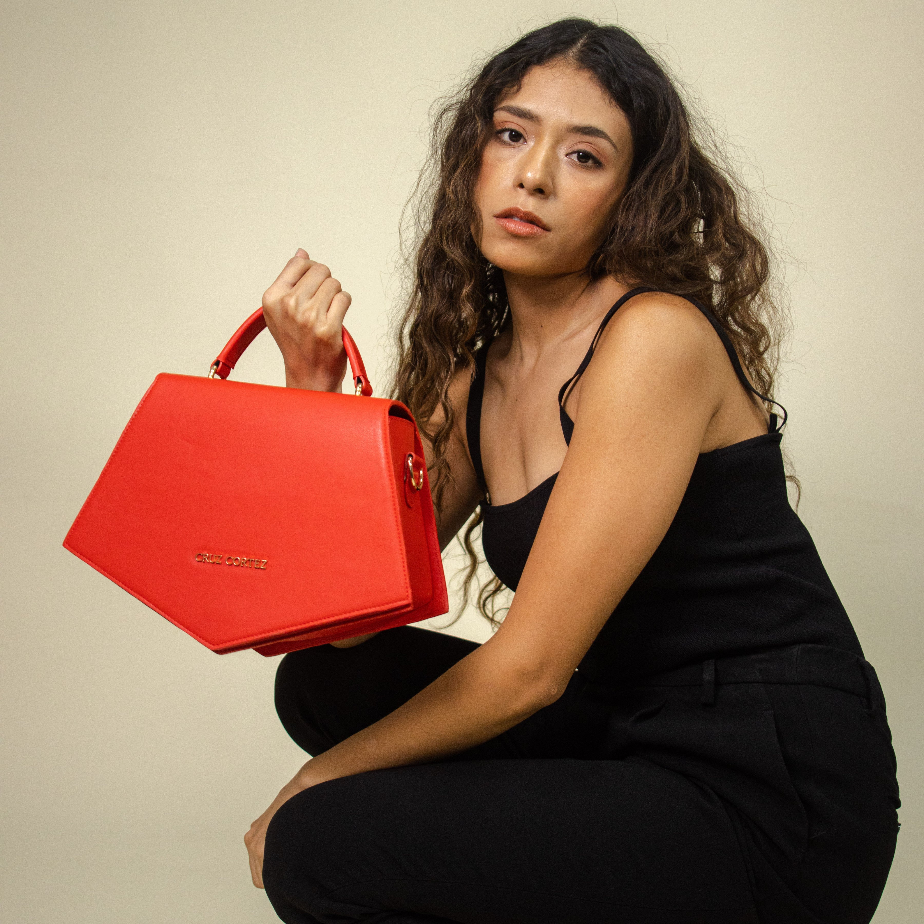 Bolso Geometriqué Intense Red - CruzCortez