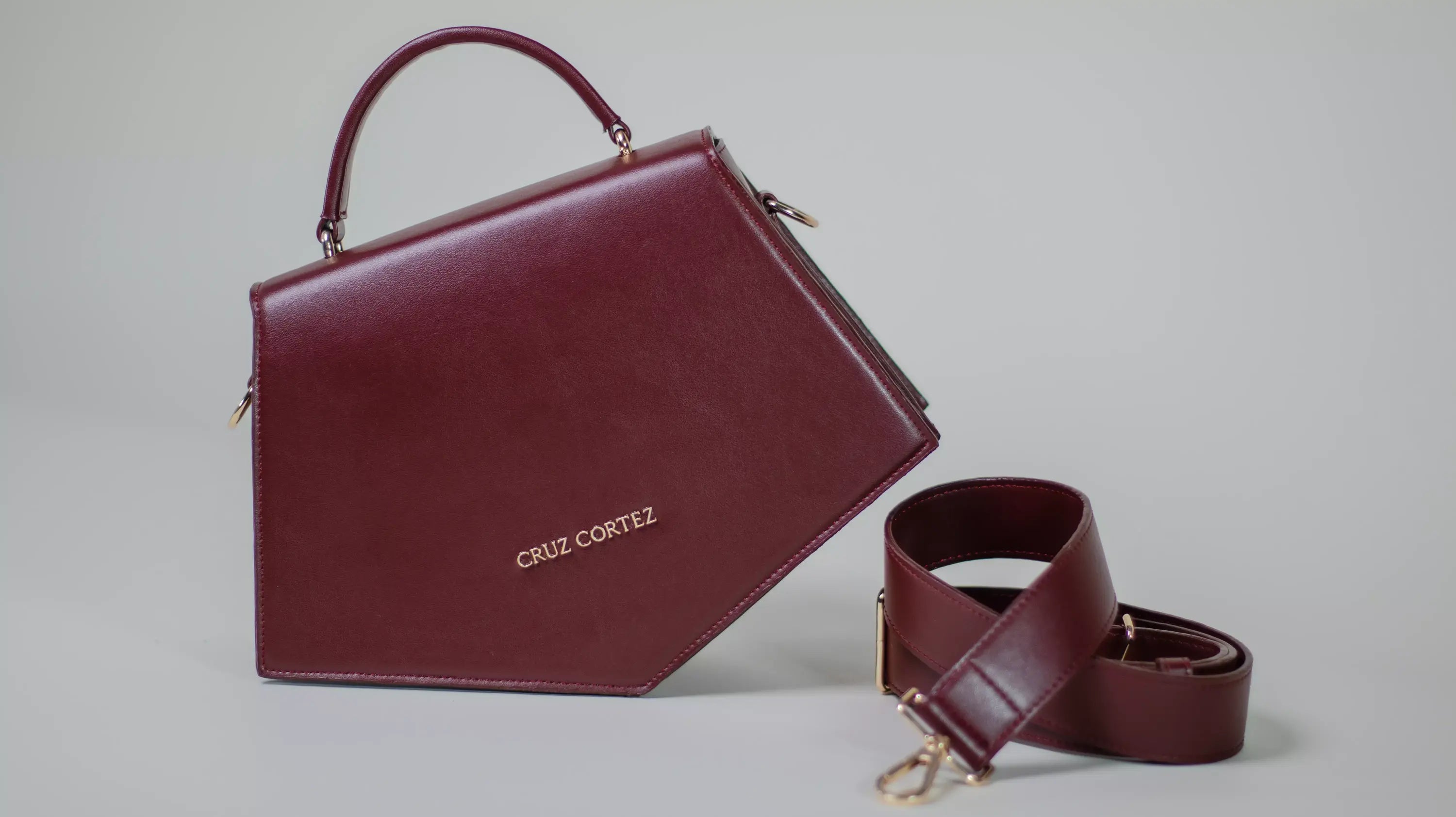 Bolso Geometriqué Merlot - CruzCortez