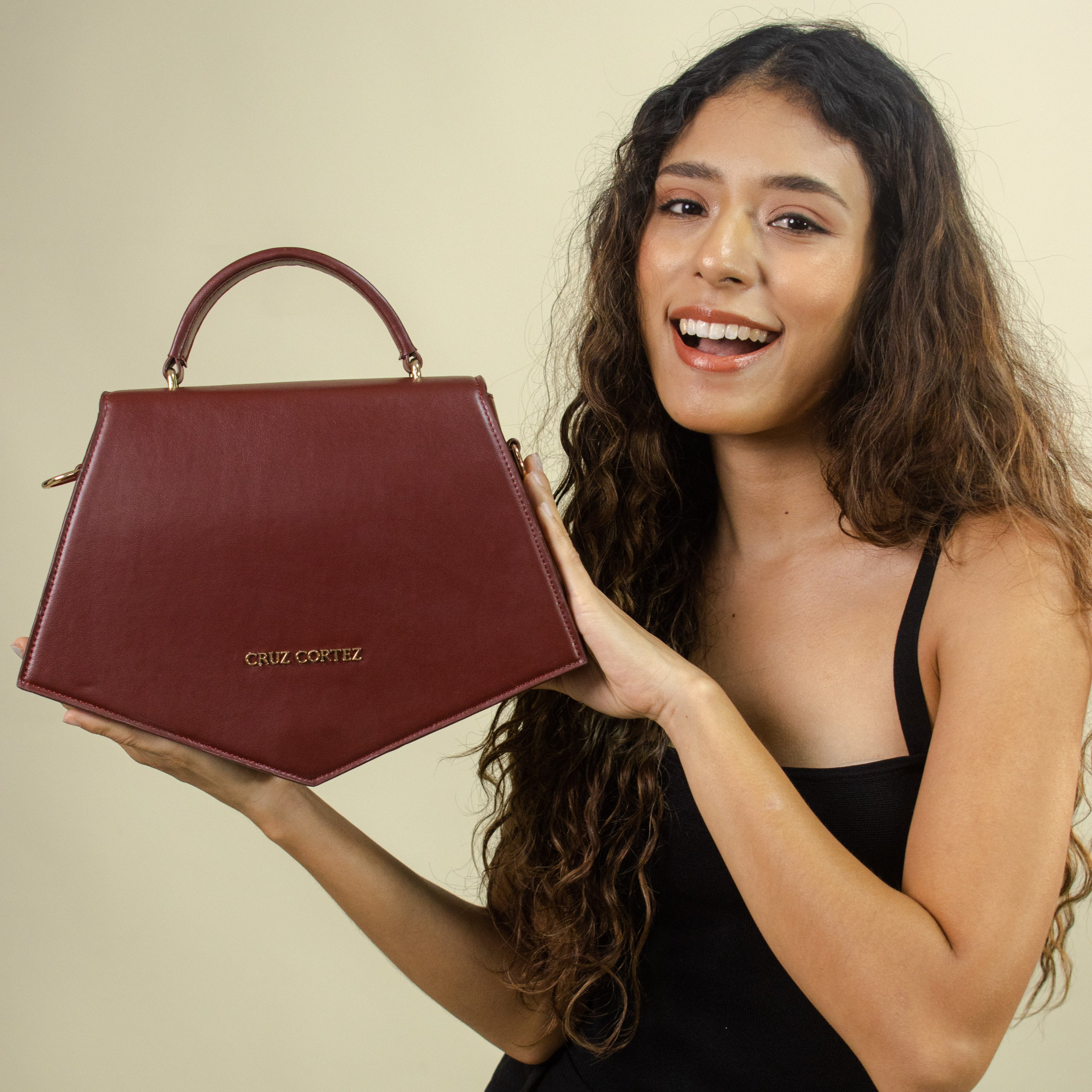 Bolso Geometriqué Merlot - CruzCortez