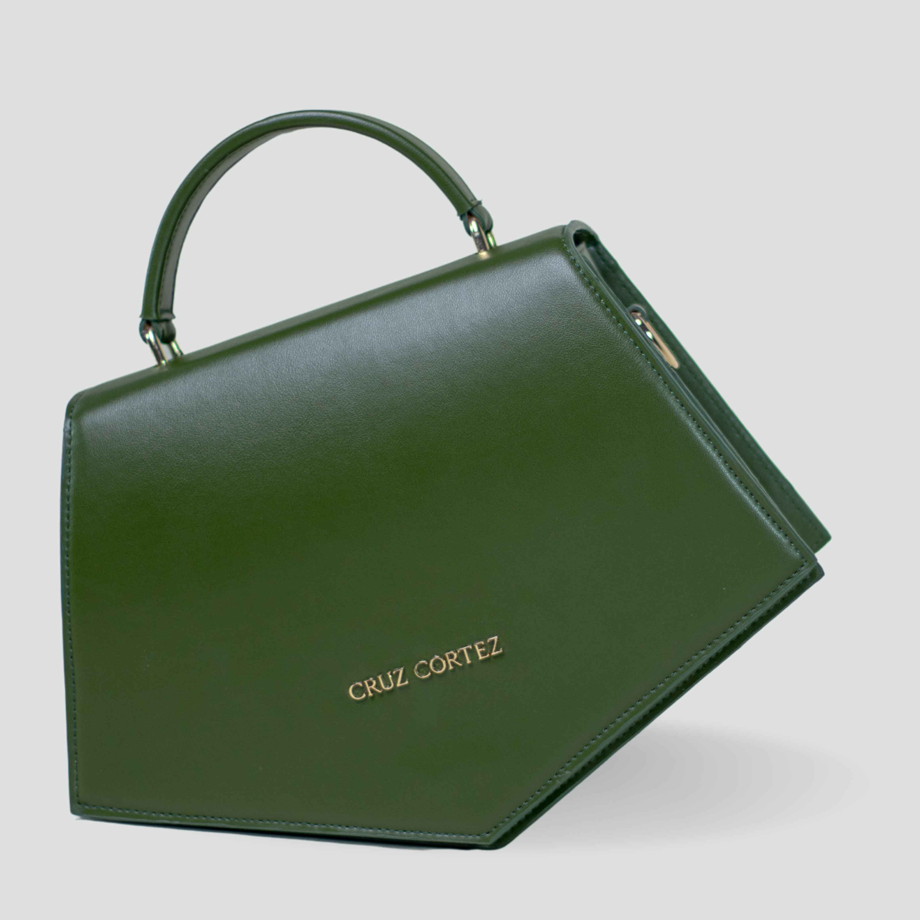 Bolso Geometriqué Verde Cactus - CruzCortez